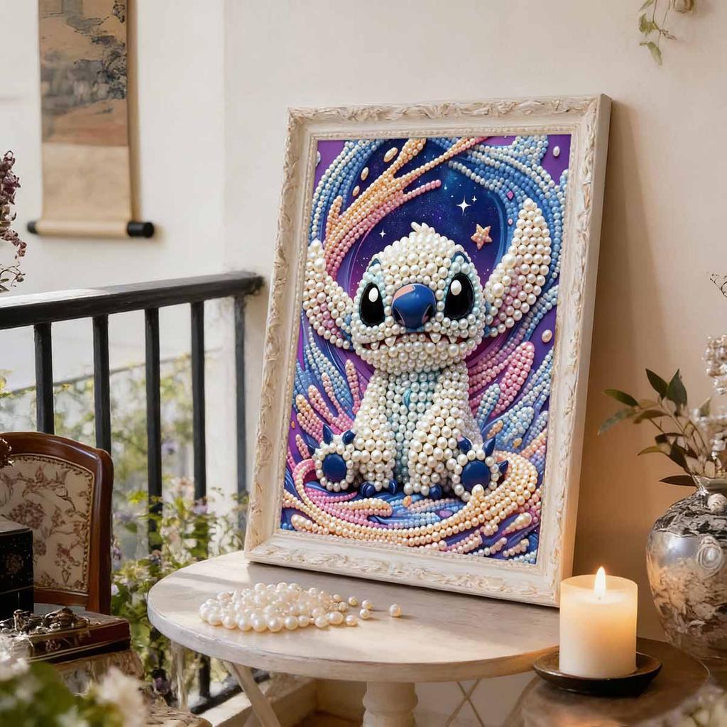 Handmade 2D Pearl Inlay Captures Delicate Pearl Texture & Healing Starlight Glow, Ideal for Girly, Healing, Luxury Home Decor.