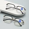 Men's HD Photochromic Anti-Blue Light Metal Reading Glasses - Fashionable and Classic Design