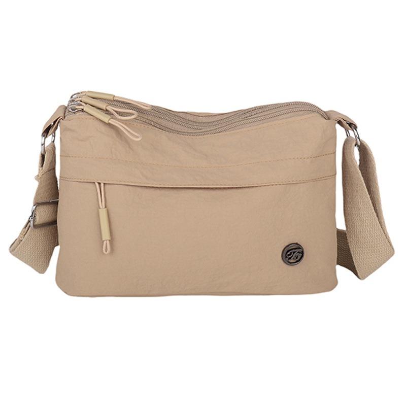 Multi-compartment Large-capacity Messenger Bag Shoulder Bag Women's Large-capacity Sports and Leisure Trend Anti-splashing Simple Messenger Bag