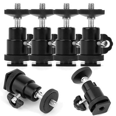 1/2/3/4/5 BUC Cap sferic pentru trepied cameră foto, lumină LED, bliț, suport trepied, suport de montare, adaptor 1/4 pantof fierbinte, suport tip leagăn pentru Canon Niko