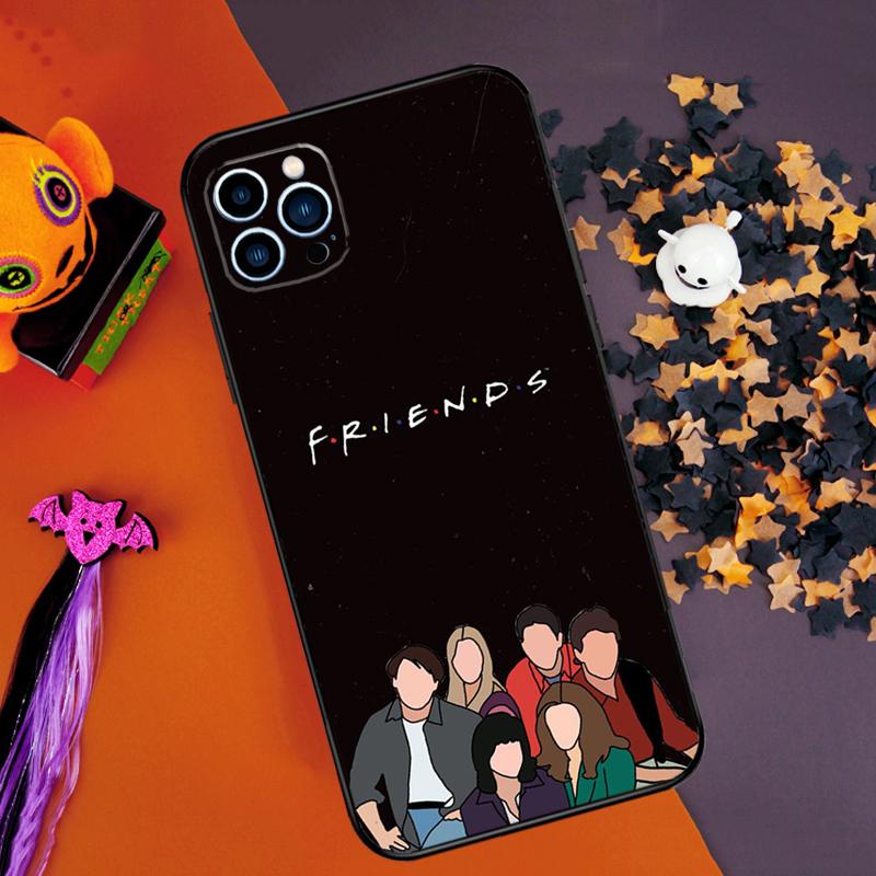 Friends Series Bumper Case For iPhone 16 14 15 Pro Max 11 12 13 Pro Max Mini XR 16e 16 15 Plus Phone Cover