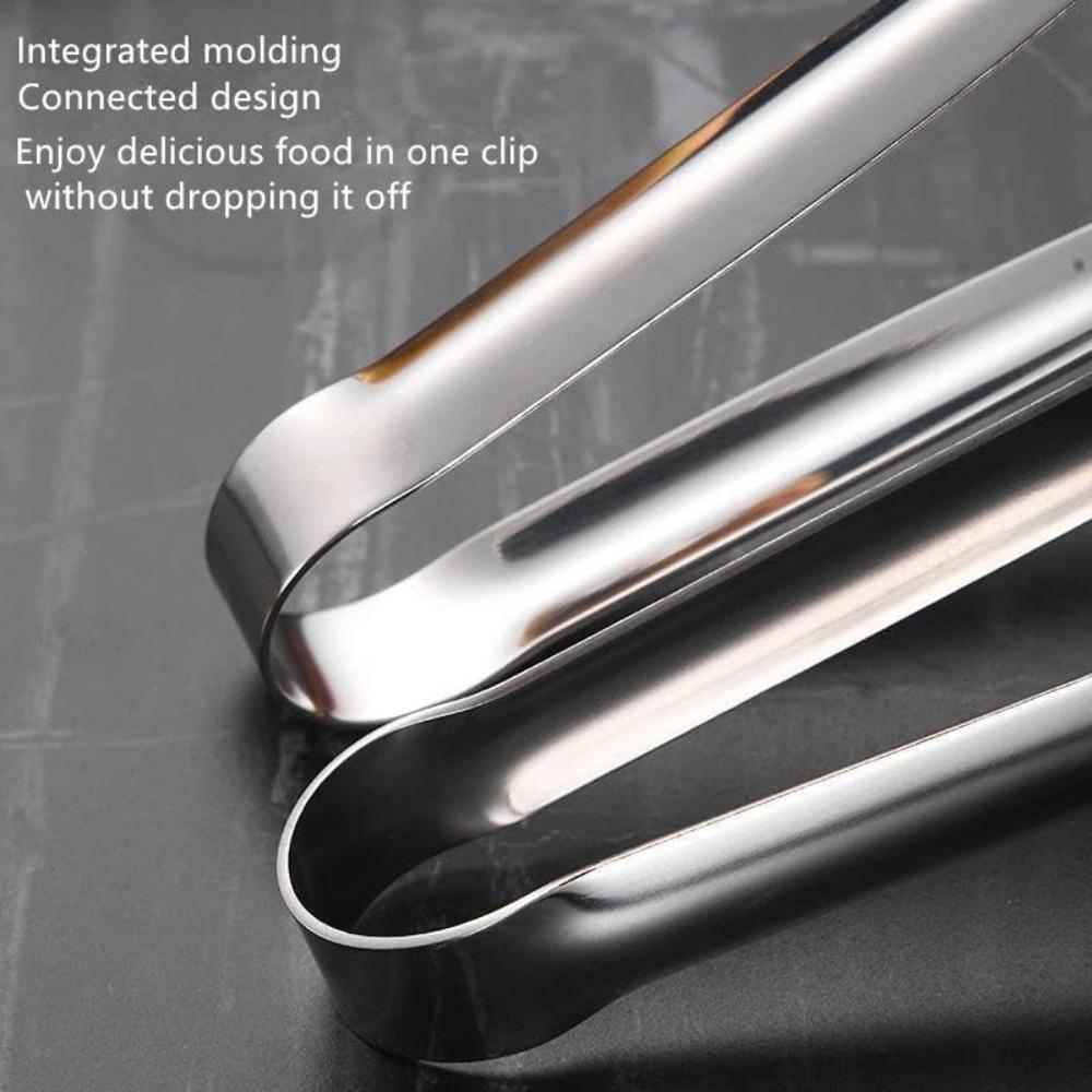 BBQ Tongs, Stainless Steel Grill Tongs Steak and Bread Tongs with Non Slip Handles Kitchen Tools, BBQ Baking Cooking Tongs