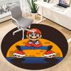 1pc Mario Bros Office Round Area Rug, Under Office Chairs Bedroom Living Room Home Decor A1022354