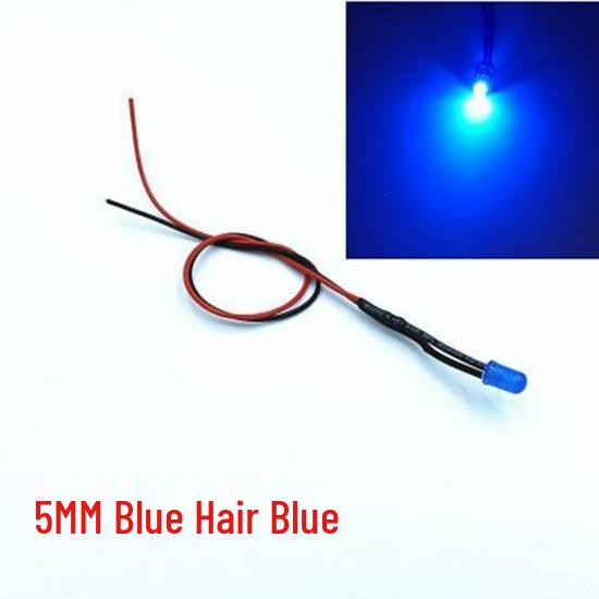 3MM/5MM LED-Licht mit hoher Helligkeit mit Draht für Spielzeugauto-Blinker, 5V/12V Perlenbirne