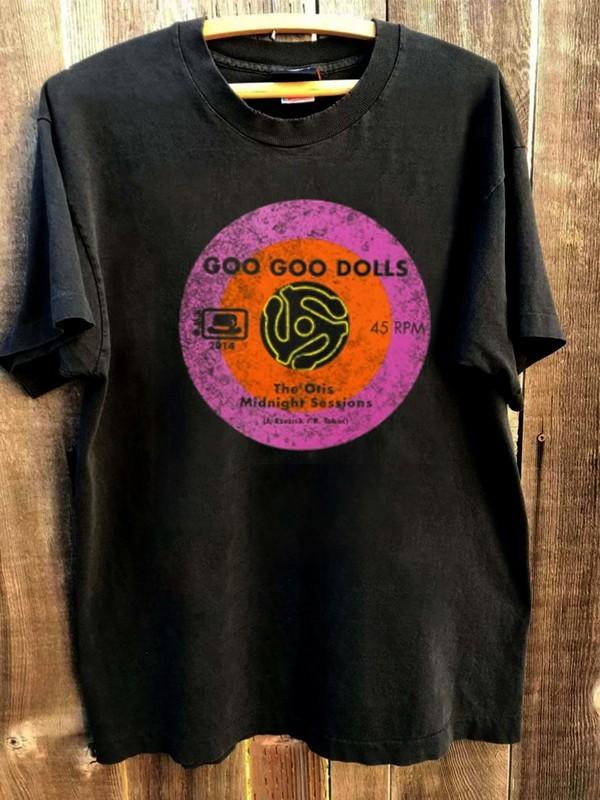 Goo Goo Dolls Rock band 45 2014 Tour Black Short Sleeve T shirt Unisex T-Shirt S