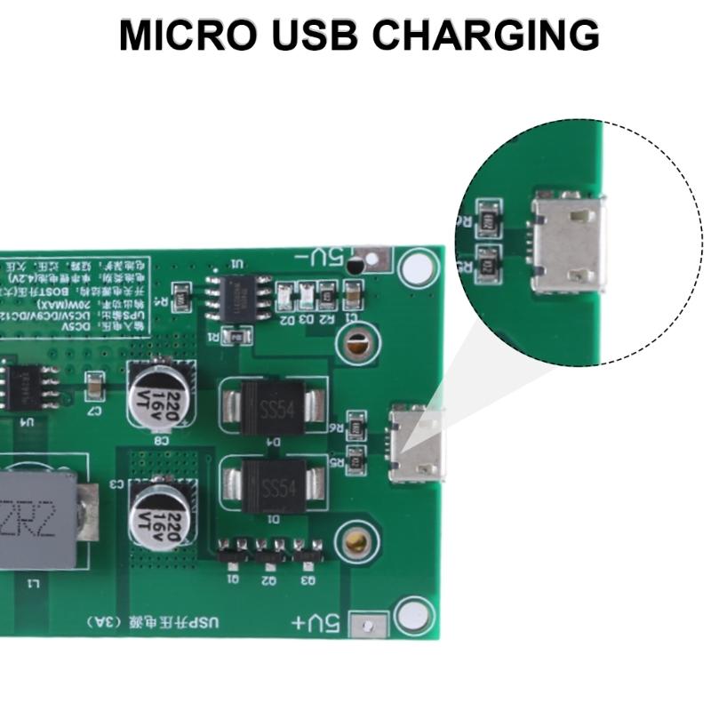 18650 Lithium-Batterie USV-Strommodul mit USB-Lade-Boostern für Router und Kameras