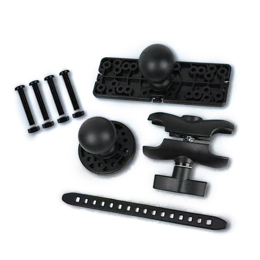 360 Degrees Rotation Fish Finder Holder Universal Kayak Mounting Plate Fish Finder Mount Ball Mount Fish Finder Bracket