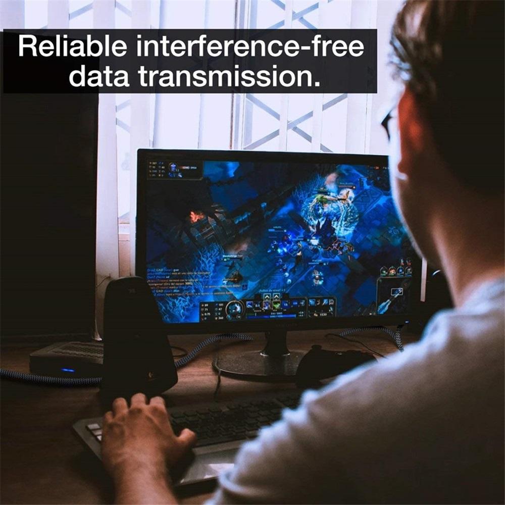 4K 144Hz DisplayPort Cable DP 1.4 Display Port Displayport Cable 2K@240Hz 8K@60Hz for PC Laptops TV Projector Audio Video Cable