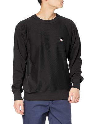 Mikina Dlouhý rukáv Fleece Bavlna 10oz Výšivka loga na jednom místě Reverzní kulatý výstřih Mikina Půlnoční černá S 100% Pletenina(R) C3-T016