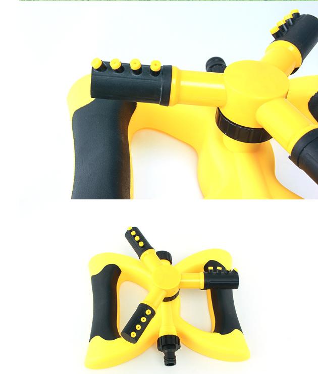 Butterfly Automatic Rotating Sprinkler for Nursery Irrigation, Triple Headed Sprinkler Series Sprinkler for Watering Flowers