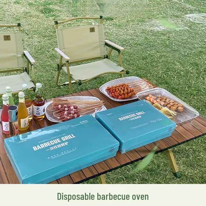 Disposable Charcoal BBQ Grill Set