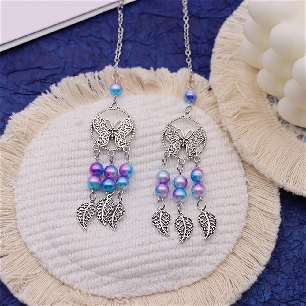 Beautiful Rearview Mirror Car Interior Pendant Car Accessories Beads Dreamcatcher Colorful Car Decoration