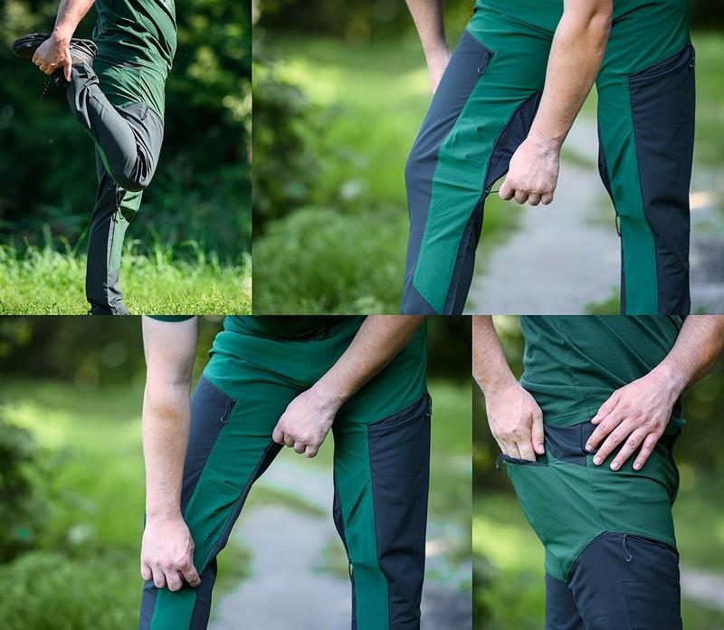 Arbeitshose für den Außenbereich Grün-Grau Größe XL - T N81-293-XL