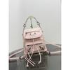 Parisian Trend Backpack Genuine Leather Rivet Motorcycle Bag Unisex Large Capacity Commuter