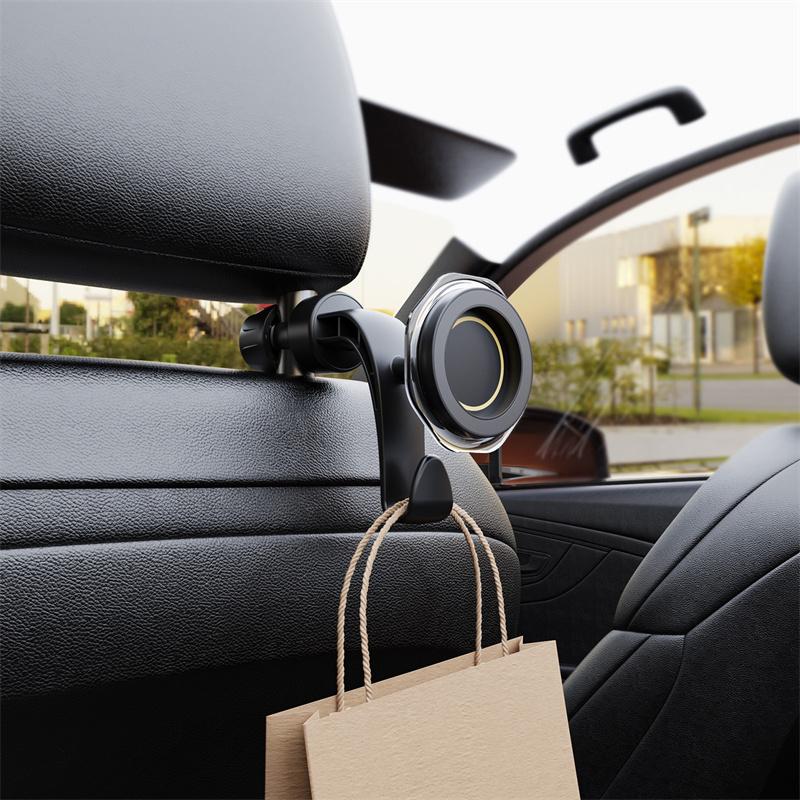 Magnetic Auto Headrest Phone Holder Magnet Adjustable Phone Holder Back Seat Phone Mount Quick Installation Car Accessories
