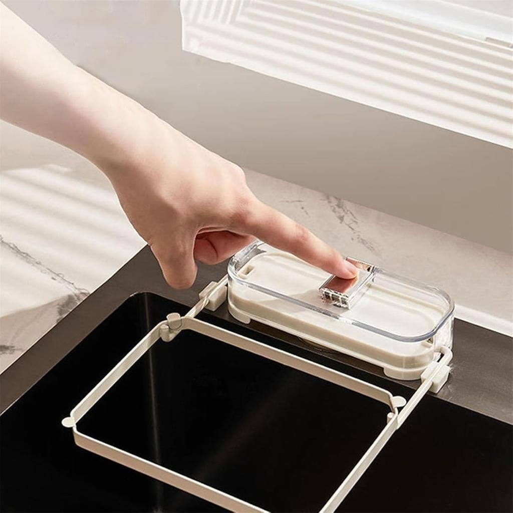 Mesh Mate Waste Rack, MeshMate Waste Rack, Multi-Purpose Mesh Mate Waste Rack, Meshmate Waste Rack Sink, Rotatable Kitchen Sink Strainer with 100Pcs