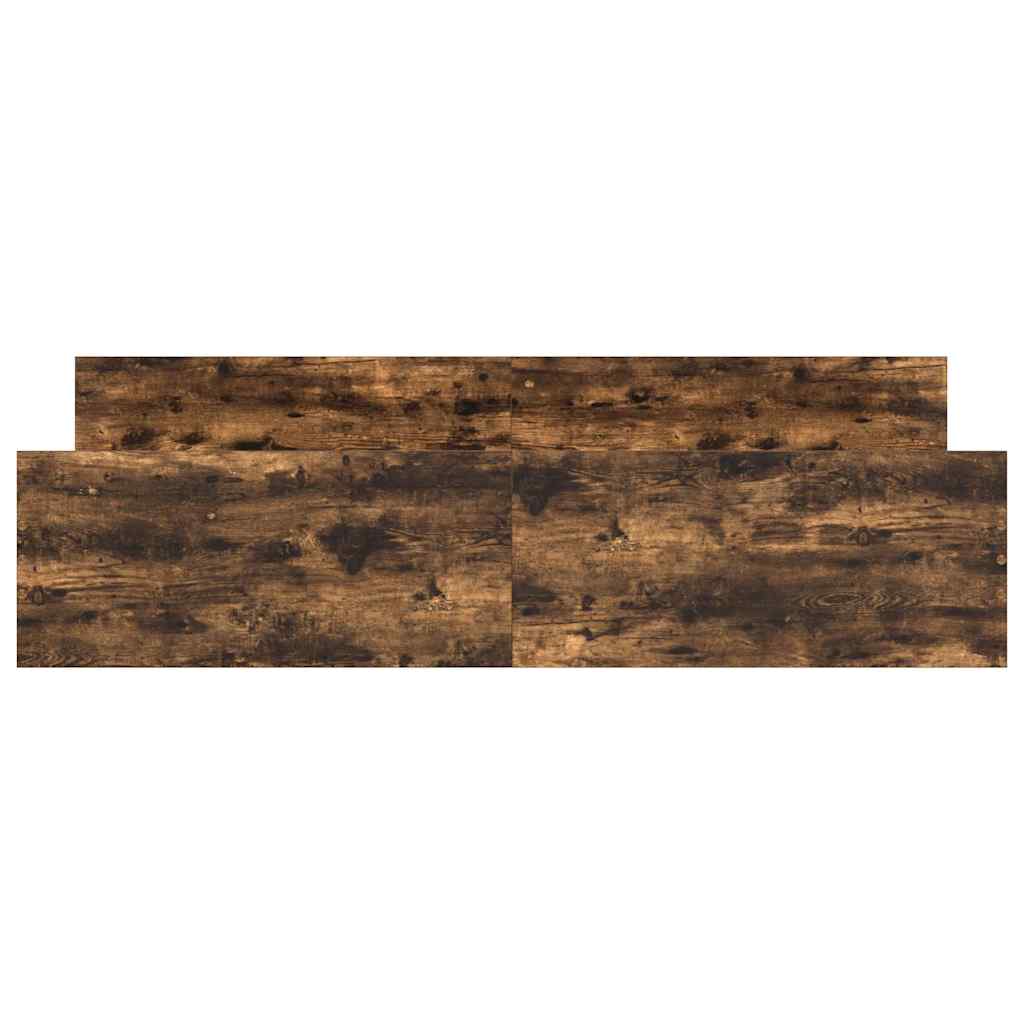 Vidaxl Rama Łóżka Z Wezgłowiem I Zanóżkiem, Przydymiony Dąb, 160X200Cm