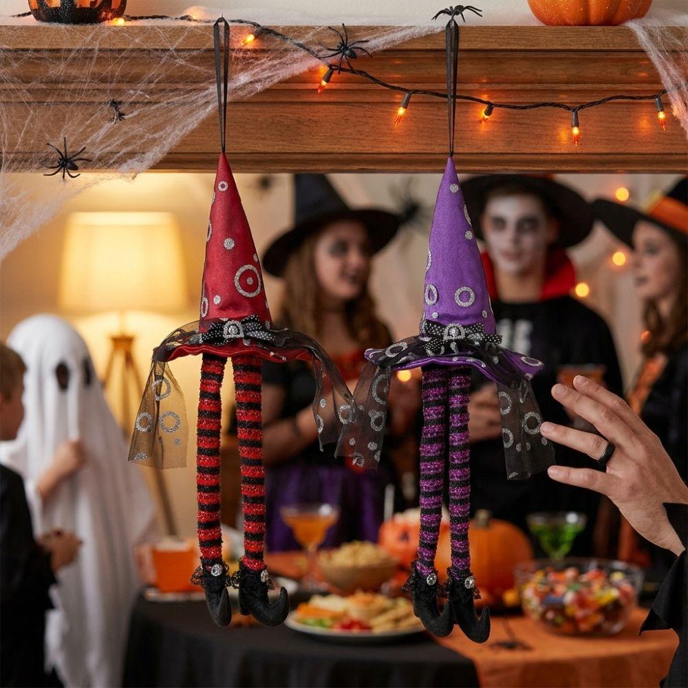 Striped Long Legs Long Leg Witch Hanging Ornament Party Witch Leg Pendant Haunted Escape Room