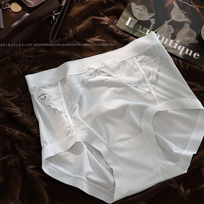 Fashion Summer Lace Retro High Waist Sexy Underwear Comfortable Breathable Soft Skin Friendly Women's Triangle Panties