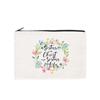 Colorful Canvas Coin Purse: Zippered Stationery, Pen & Cosmetic Storage Bag