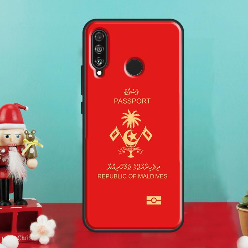 Maldives Passport For Huawei Nova 9 10 SE 12i 11i 8i 12s Y90 Y60 Y70 Y72 Y61 Y91 P20 P40 P30 Lite P60 Pro Case