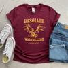 Basgiath War College Shirt Fourth Wing RoUnisextasy Fantasy YA Dark Academia Books TShirt Violet Sorrengail Xaden Riorson Tops