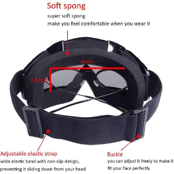 ATV Dirt Bike 2-Pack Motorcycle Motocross Goggles For Men Women MX Riding UTV Helmet Offroad Goggles, UV400 Anti-Scratch Fog Dustproof For Adults