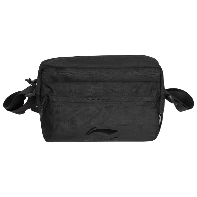 Li Ning Polyester Crossbody Bags Unisex Black YZMB047-1