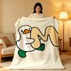 Character A-Avatar D-Duck Throw High-Density Short Plush Blanket Soft Skin-Friendly for Sofa Nap Air-Conditioned Room