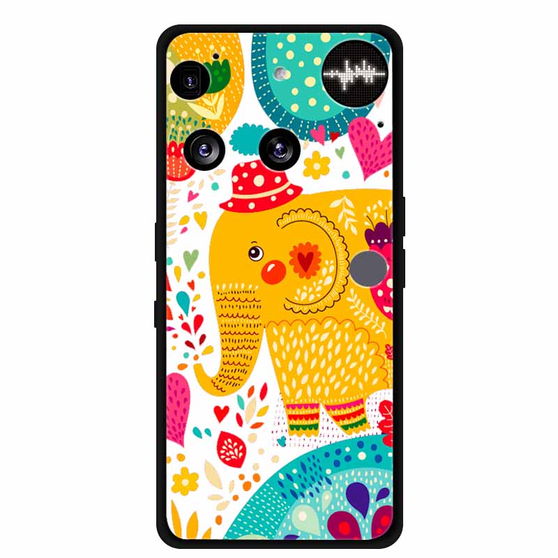 Flowers Case For Nothing Phone 3 Phone3 Soft Silicone Phone Cover Funda Black TPU Protective Bumper Coque for Nothing Phone (3)