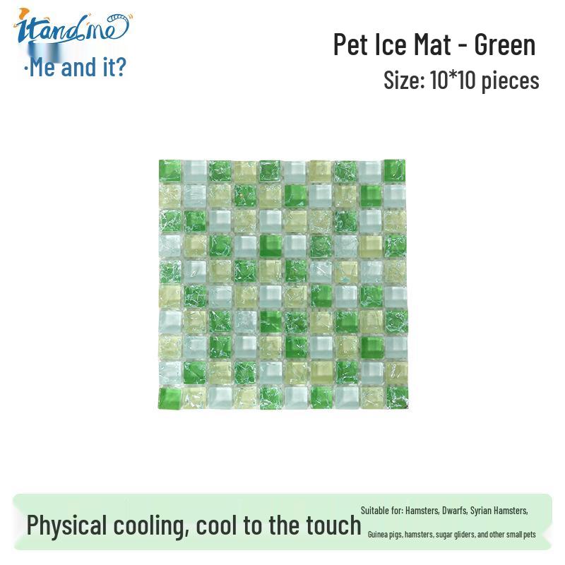 Thickened Ice Crystal Cool Pad for Small Pets: Hamsters, Guinea Pigs, and Rabbits - Ideal for Summer Heat Dissipation