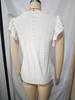 2025 Summer European & American V-neck Jacquard Long Sleeve Women's T-shirt