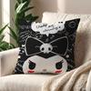 K-Kuromi Cute Cushion Cover For Pillow Printing Sofa Decoration Home Car Room Coffee Shop Office Nordic Simplicity