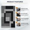 Geometric Style Living Room Carpet, Durable And Slip-Resistant Sofa, Coffee Table Rug, Bedroom Floor Mat, Home Decoration