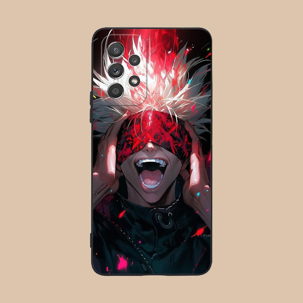 Jujutsu Kaisen Satoru Gojo Phone Case for Samsung Galaxy A56 55 54 53 52 51 36 35 34 23 16 15 5G Colorful Cover Cover Pretty