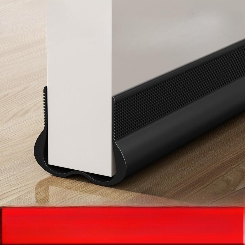 PVC Flexible Door Draft Stopper Soundproof Weatherstrip Self Adhesive Under Door Draft Guard Seal Weatherstrip Window Strip