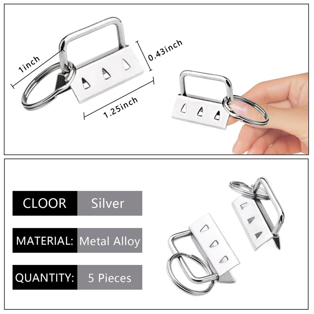 Webbing End Clip Sturdy Multi-Color Buckle Metal End Clip Integrated Stainless Iron End Clip For Handmade Crafts Bags Backpacks
