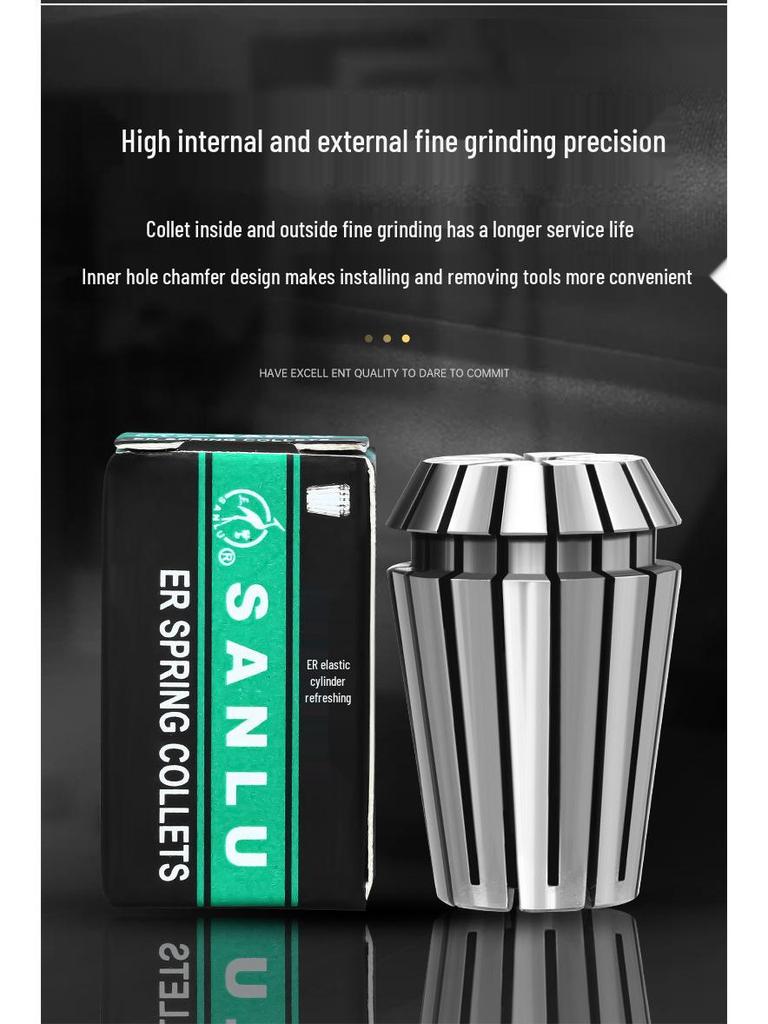 ER32 High Precision CNC Engraving Machine Collet Chuck with ER20, 25, 16, 11, 40 Spring Collets