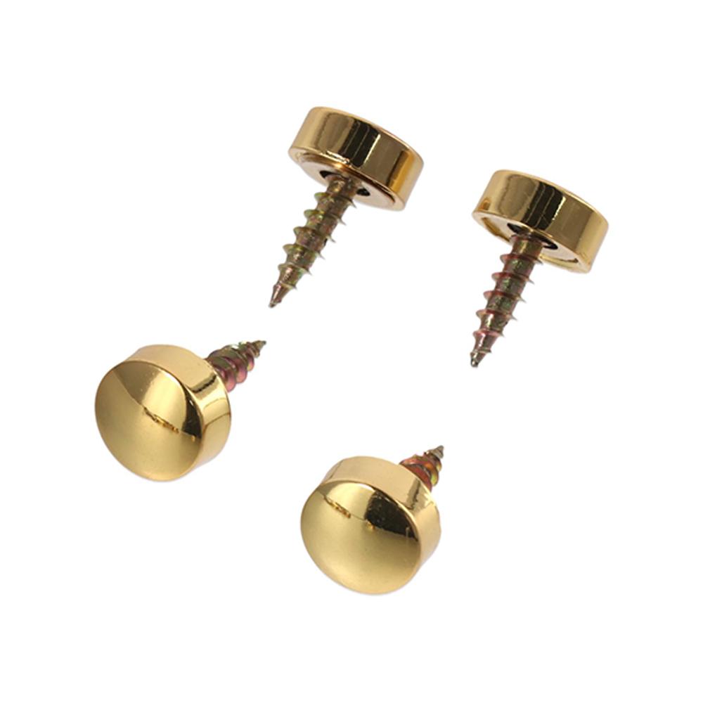 8pcs Brass Mirror Fasteners Cover 12mm Screws Caps  Bathroom Panels