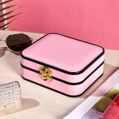 Taste Lagerung Zipper Jewelers Organizer Container Box Tragbare Schmuck Box Schmuck Organizer Display Reise Schmuck Fall Boxen