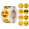 100-500pcs Smiley Face Sticker for Kids Reward Sticker Yellow Dots Labels Valentine's Day Happy Smile Face Sticker Label Gift