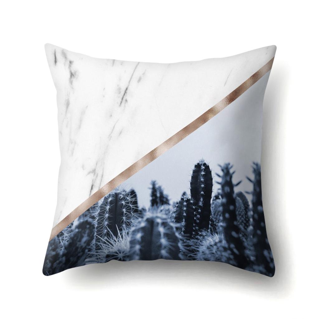 Geometric Marble Pattern Polyester Pillow Case European and American Fashion Simple Pillow Case
