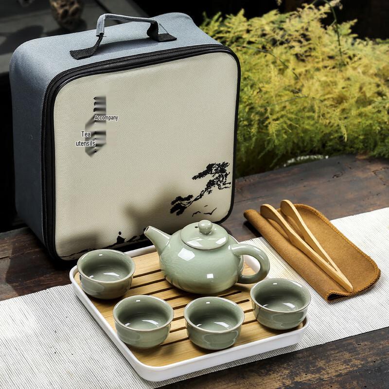 Portable Ceramic Travel Tea Set