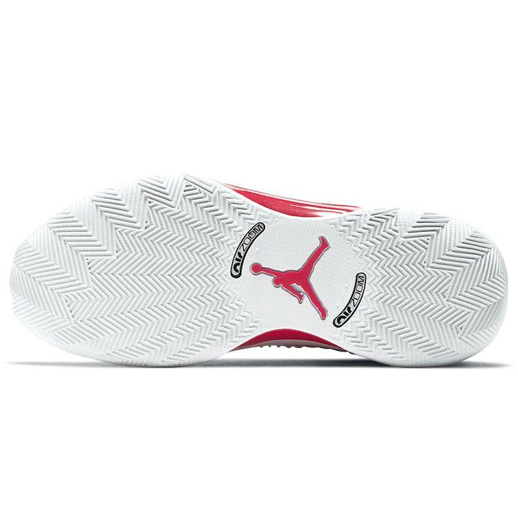 Air Jordan 35 PF Fire Red Alternate Men Sneakers White Metallic-Silver CQ4228-100