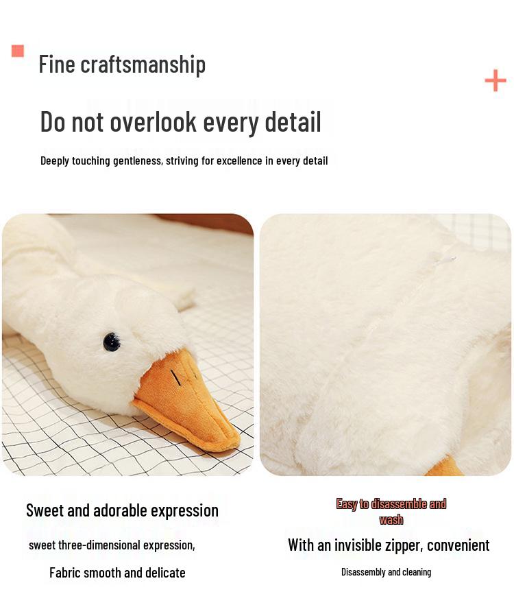 Internet Celebrity Large White Goose Plush Toy Doll Gift