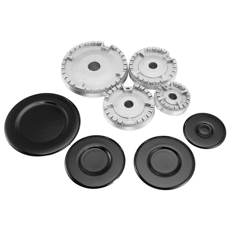 A96I-Cooker Hat Set Stove Lid, Oven Gas Hob Burner Crown Flame Cap, Fits Most Gas Stove Burners For SABAF