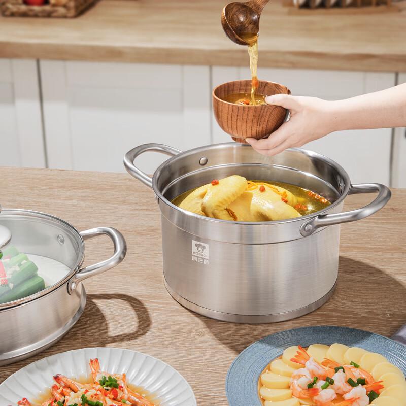 KBH 304 Edelstahl 22cm Zweilagen Suppendampfgarer