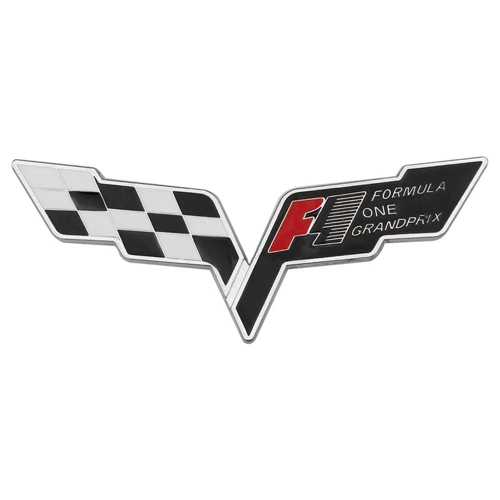For Chevrolet Corvette 60 Years Camaro Aveo Cruze Malibu Captiva Trax Niva Captiva 3D Metal Car Fender Rear Trunk Emblem Sticker