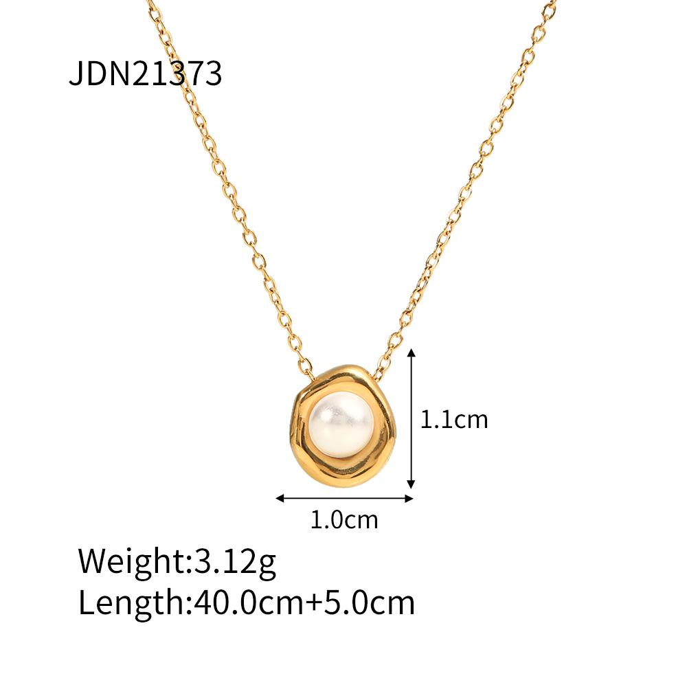 

Youthway Delicate Cast French Vintage Pearl Pendant Necklace Waterproof Women Aesthetic Jewelry New