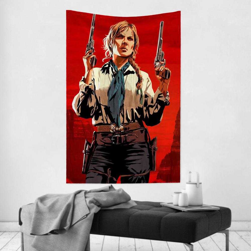 

Rdr2 Sadie Adler Tapestry Room Decor Wall Cloth Party Hanging Background Room Decor Baby Room 74x94cm(29x37in)
